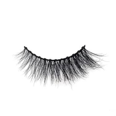 Imagem de Amzmam Kit de cílios magnéticos e delineador, cílios magnéticos de vison sintético premium, à prova d'água, de longa duração, livre de crueldade, 1 par (XK-813)