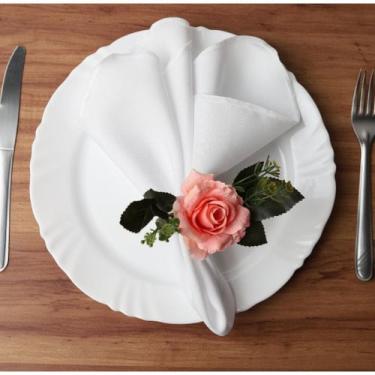 Imagem de Kit 100 Guardanapo De Tecido 35x35 Para Mesa Posta Casamento Buffet Ev