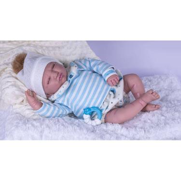 Imagem de Boneca Classics Bebê Reborn Vinil 44cm Menino 2774 Cotiplás