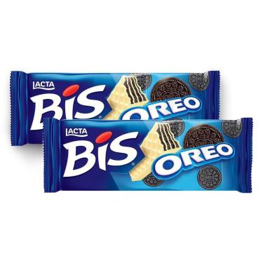 Imagem de Kit 2 Chocolate Bis Lacta Oreo com 100,8g