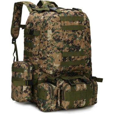 Imagem de Mochila Militar Ao Ar Livre 600d, Mochila De Camuflagem De Viagem 45l, Camuflagem De Mochila, Mochila Tática, Kit De Emergência Para Hutig, Hikig, Campig E Atividades Ao Ar Livre, A