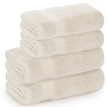 Imagem de Jogo de Toalhas de Banho Banhão com 04 Peças Magna Grão - Karsten