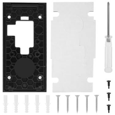 Imagem de KHZSPP Suporte de campainha adesivo sem perfuração, suporte de campainha de vídeo compatível com campainha de vídeo sem fio, acessórios de suporte de montagem para apartamentos e casas (sem clipe