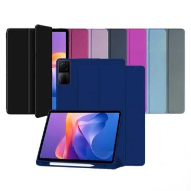 Imagem de Capa Smart Case para Xiaomi Redmi Pad SE 11'' – Magnética, Sleep/Wake, Suporte para Caneta, Tampa Magnética e Suporte Integrado (Azul-marinho, Redmi Pad SE 11'' (Apenas capa))