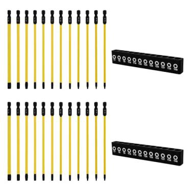 Imagem de Conjunto de chaves de fenda com 24 peças, aço magnético S2 para furadeiras, remoção de parafusos de fixação