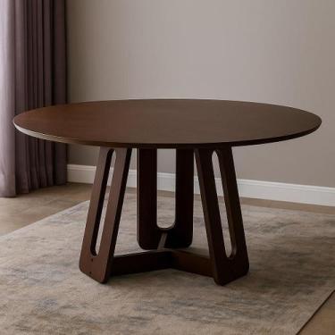 Imagem de Mesa de Jantar 6 Lugares Redonda Madeira Maciça Cecília - Herval