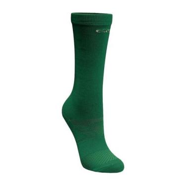 Imagem de Meia Olympikus Cano Médio Corre Masculina, Verde, Branco, 39/44