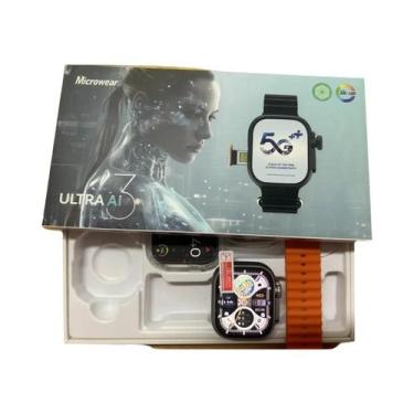 Imagem de Relógio Inteligente Android 4G Ultra AI GPS WIFI 32GB 256GB Cartão SIM