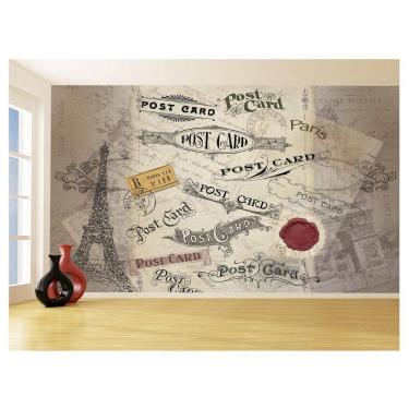Imagem de Papel De Parede Arte Cartão Postal Paris TRA57 1,75X2,0M