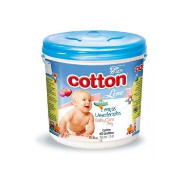 Imagem de Lenços Umedecidos Baby Care Meninos Cotton Line 400 Unidades
