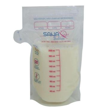Imagem de Kit Com 18 Sacos Para Armazenar Leite Materno Sana Babies
