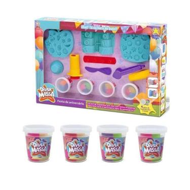 Imagem de Massa De Modelar Festa de Aniversário Divertoys 8279