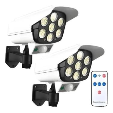 Imagem de Luz LED solar externa X2 150W com sensor de movimento e câmera - Light