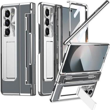 Imagem de Capa de telefone NINKI para Samsung Galaxy Z Fold 7 com suporte para c