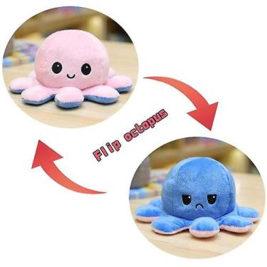 Imagem de R 30 / 40cm Polvo de pelúcia reversível brinquedo fofinho grande child