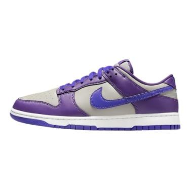Imagem de Nike Tênis masculino retrô Dunk Low (cinza universitário/uva selvagem/branco/violeta persa), Cinza universitário/uva selvagem/branco/violeta persa, 42