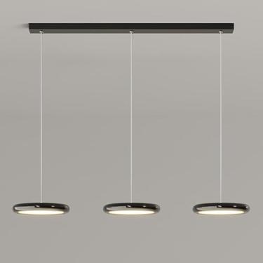 Imagem de Simples Redondo Pendente Luz LED Regulável Lustre De Metal Mesa De Jantar Escritório Altura Ajustável Pendente Luz Para Cozinha Ilha Entrada Sala De Jantar Sala De Estudo Sala De Estar Quart