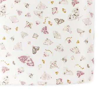 Imagem de Pehr Lençol, Daydreamer | Algodão orgânico escovado respirável para um sono suave | Ajuste confortável | Embalagem de saco de tecido reutilizável | Colchões de berço padrão de até 132 cm C x 71 cm L x