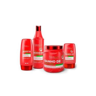 Imagem de Kit Banho de Verniz Morango Profissional Comp. Forever Liss - Forever 