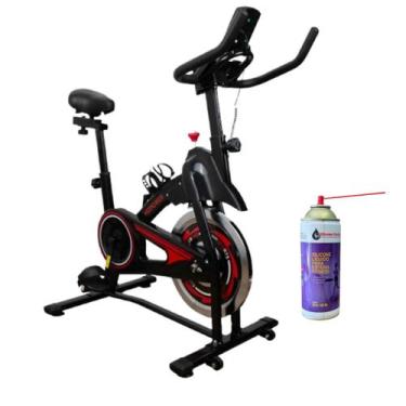 Imagem de Bicicleta Ergométrica Spinning Profissional Inércia 13kg Com painel Di