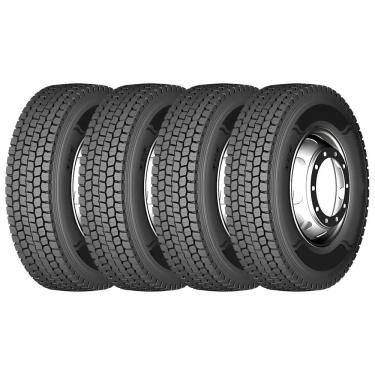 Imagem de Pneu Ladspider Longtraxx DR880 275/80 R22.5 Aro 22.5 149/146M 18PR Borrachudo Kit4