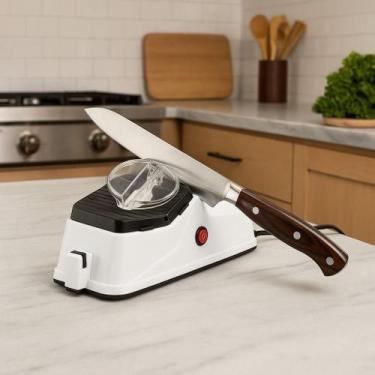 Imagem de Afiador Amolador de Facas Tesouras Prático Profissional Elétrico Bivol