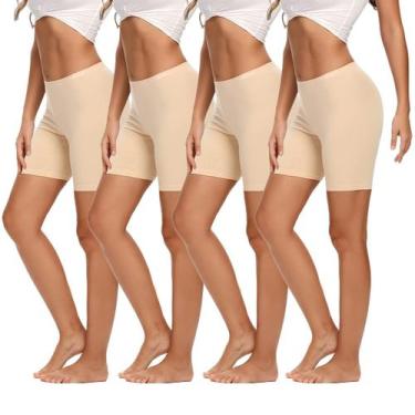 Imagem de Cuecas boxer Molasus femininas de algodão para meninos, pacote com 4 u