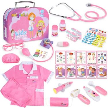 Imagem de Kit de Disfraz de Doctor Magic4U para Niños con Estetoscopio, 34 Pieza