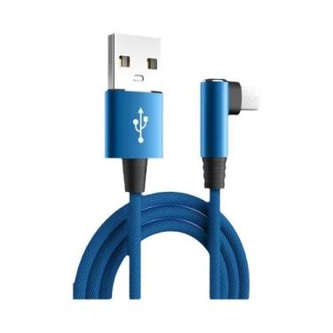 Imagem de Cabo Tipo C De Carregamento Rápido 5A Com Conector Em Ângulo De 90 Gra