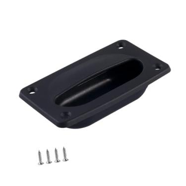 Imagem de Baoblaze Alça de inspeção marítima, tampa de, peças de reparo, alça de, de escotilha de barco resistente para instalações externas marítimas, Preto