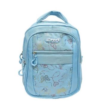 Imagem de Mini Mochila Feminina SPORT com Dessenho de Borboleta - NoBrand, Azul