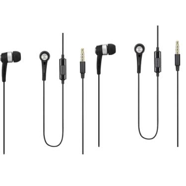 Imagem de LEOM Genuíno para Samsung Fone de ouvido intra-auricular preto viva-voz EHS44ASSBE GH59-10443B para Samsung GT-i9100 i9100 Galaxy S II 2 SGH-T989 SGH-i777 Epic Touch 4G (pacote com 2)