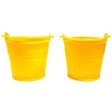 Imagem de 10 Unidades Mini Baldes 5,5cm Plástico Baldinhos Lembrancinhas e Festa