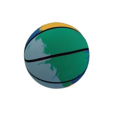 Imagem de Brinquedo Mini Bola de Basquete de Borracha 6cm – Bolinha Brinquedo Infantil e Pet Que Quica Muito (mesclado2)
