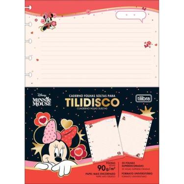 Imagem de Refil para Tilidisco Universitário Minnie 90G 50 Folhas, Único