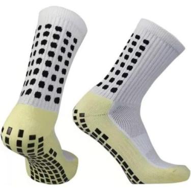 Imagem de Meia Antiderrapante Esportiva Treino Futebol - Prosocks, Branco, Único