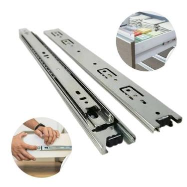 Imagem de Kit 8 Corrediças 50cm Telescópicas Light Aço 35mm 4 Pares - Kompraki