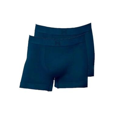 Imagem de Kit com 2 Cuecas Boxer Hope Smc61020, Azul, P