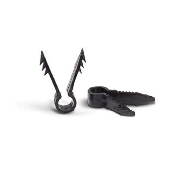 Imagem de Clipes de cabo Stucco e Drywall para cabos coaxiais e similares de âncoras de maçonaria – RG59, RG6, Ethernet e similares – Clipes de cabo, pacote com 50 – Preto