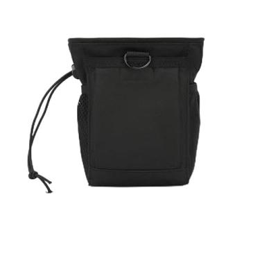 Imagem de Pochete para homens e mulheres, bolsa de cintura leve com cordão com bolso grande, portátil e durável para viagens, caminhadas, academia, uso ao ar livre, Preto, Moderno