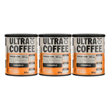 Imagem de Kit 3X: Ultracoffee Caramelo Vegano com Vitaminas 220g