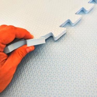 Imagem de Kit 4 Placas Tatame EVA 50x50cm 10mm Linha Econômica Piso Emborrachado