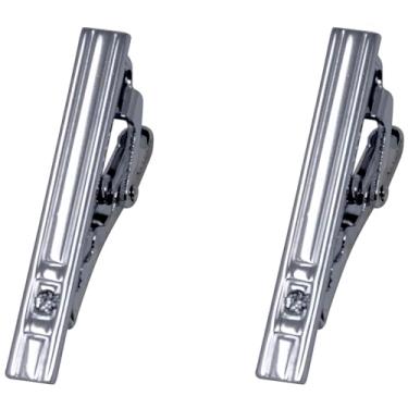 Imagem de Clipe de gravata Stephanie Imports de aço inoxidável para gravatas skinny e regulares