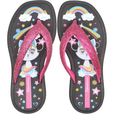 Imagem de Chinelo De Dedo Infantil Ipanema Fluffy Shine Glitter Menina, 27/28, P