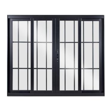 Imagem de Janela De Alumínio De Correr 100x150x8cm 4 Folhas Vidro Liso Topsul Esquadrisul