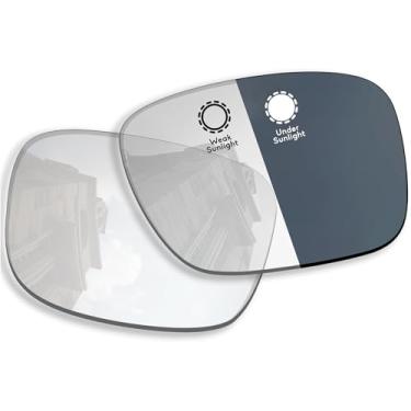 Imagem de Betterun Lentes de reposição polarizadas para óculos inteligentes Ray-Ban Meta Wayfarer RW4006 50 mm, Fotocromático transparente, Tamanho �nico