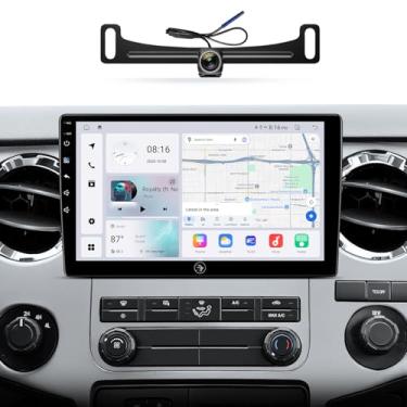 Imagem de Rádio estéreo de carro de 10,2 polegadas para Ford F150 (2004-2008) F250/F350/F450/F550 (2008-2016) com Android 13, tela sensível ao toque, Carplay, Android Auto, câmera reserva 1080P, navegação GPS