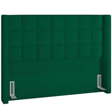 Imagem de Cabeceira Cama Box Casal 195cm P05 Paris Bouclê Verde - LYAM DECOR