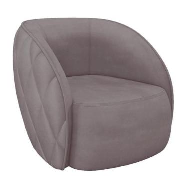 Imagem de Poltrona Decorativa Para Sala Living Olimpo M03 Veludo Rosê - Lyam Dec