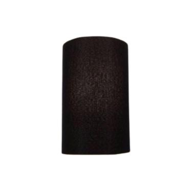 Imagem de Arandela Meia Cana Vivare Md-2031 Cúpula Em Tecido 30-18x16cm - Bivolt Preto 127-220v